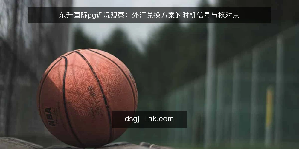 东升国际pg近况观察:外汇兑换方案的时机信号与核对点 — 当前外汇兑换需求出现的新迹象 配图
